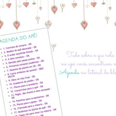 Agenda do apê!