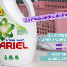 Testando o novo Ariel Power Liquid | Lavar Roupas